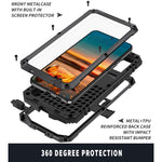 Custodia silicone con supporto per Samsung Galaxy S22 Ultra 5G