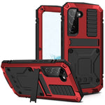 Custodia silicone con supporto per Samsung Galaxy S22 Ultra 5G