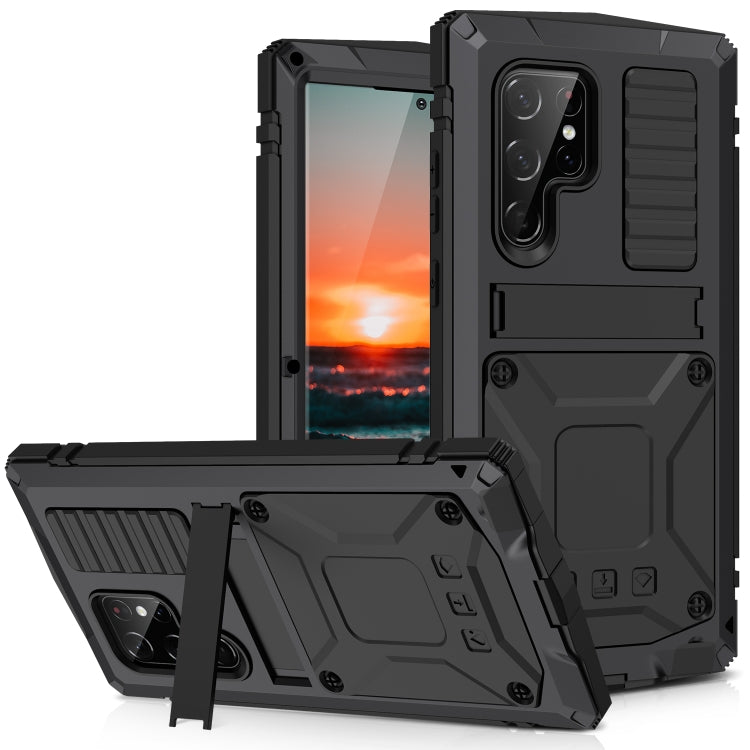 Custodia silicone con supporto per Samsung Galaxy S22 Ultra 5G