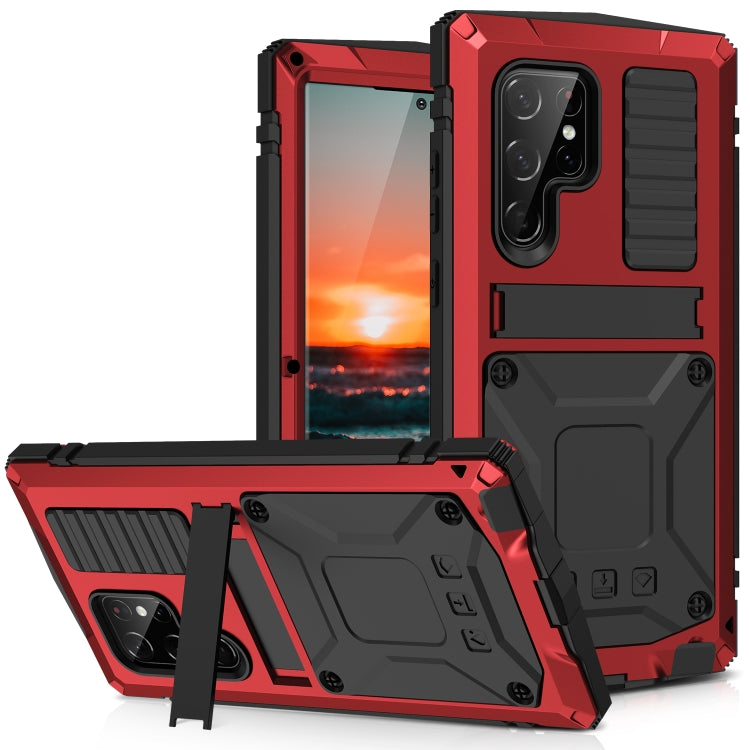 Custodia silicone con supporto per Samsung Galaxy S22 Ultra 5G