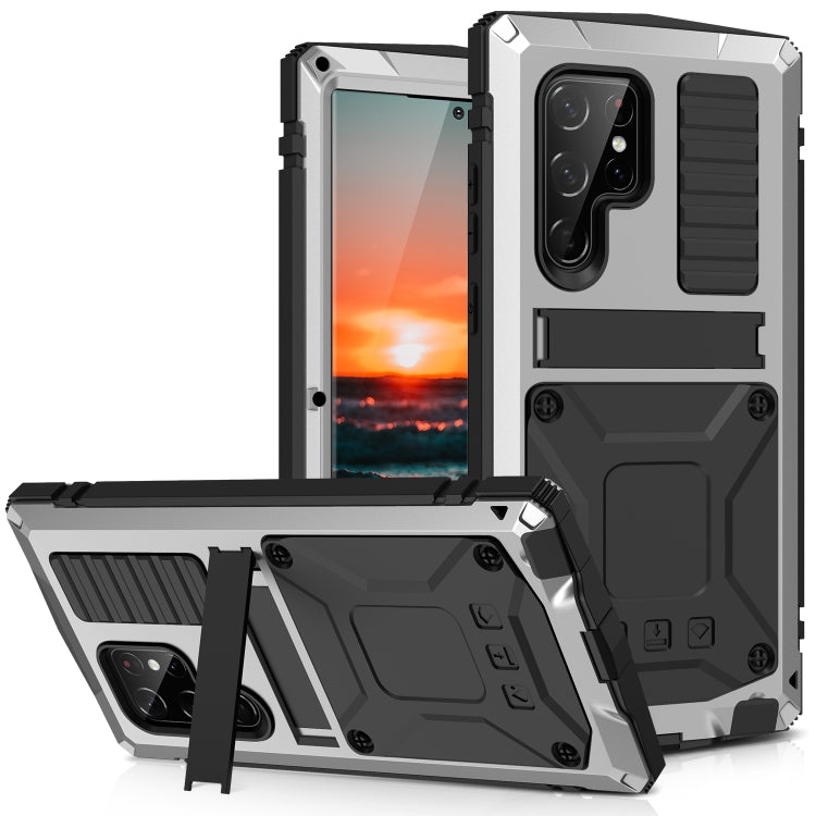 Custodia silicone con supporto per Samsung Galaxy S22 Ultra 5G