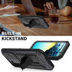 Custodia per telefono con supporto scorrevole in metallo + silicone per fotocamera R-JUST, For Samsung Galaxy S22 5G, For Samsung Galaxy S22+ 5G, For Samsung Galaxy S22 Ultra 5G