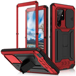 Custodia per telefono con supporto scorrevole in metallo + silicone per fotocamera R-JUST, For Samsung Galaxy S22 5G, For Samsung Galaxy S22+ 5G, For Samsung Galaxy S22 Ultra 5G