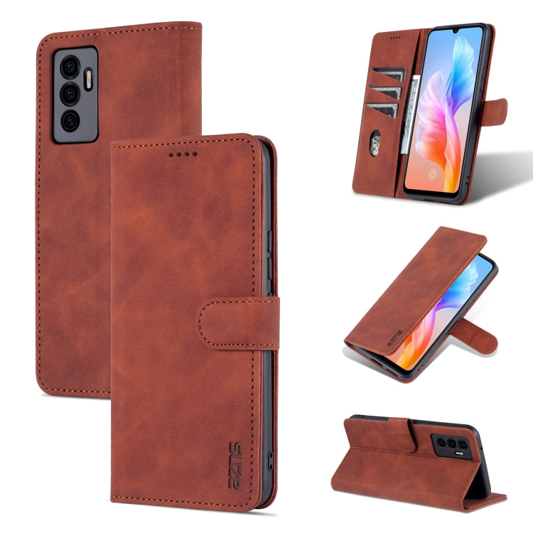 AZNS Skin Feel Calf Texture Custodia per telefono orizzontale in pelle a conchiglia, For vivo S10e / V23e, For vivo T1 5G, For Honor X30i
