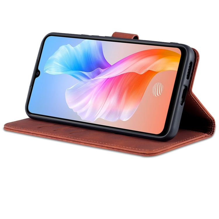 AZNS Skin Feel Calf Texture Custodia per telefono orizzontale in pelle a conchiglia, For vivo S10e / V23e, For vivo T1 5G, For Honor X30i