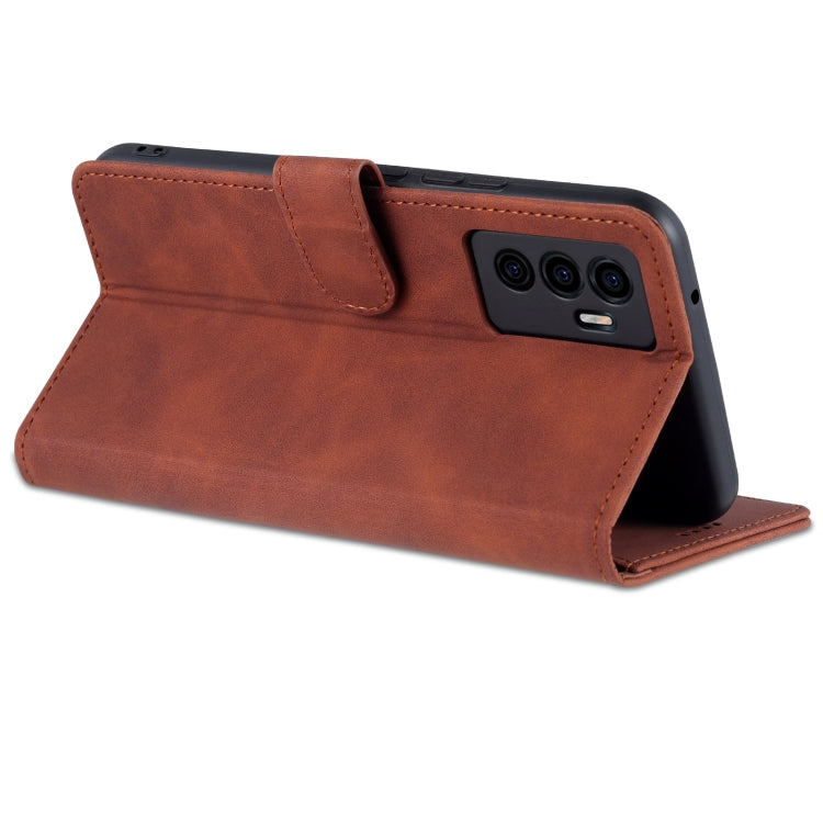 AZNS Skin Feel Calf Texture Custodia per telefono orizzontale in pelle a conchiglia, For vivo S10e / V23e, For vivo T1 5G, For Honor X30i
