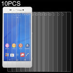 10 pellicole in vetro temperato da 0,26 mm 9H 2,5D, For Sony Xperia Z3v (10 PCS), For LG X500 (10 PCS), For Samsung Z4 (10 PCS)
