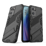Punk Armor 2 in 1 PC + custodia per telefono antiurto in TPU con supporto invisibile, For OPPO Reno7 5G China, For OPPO Reno7 Pro 5G