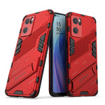 Punk Armor 2 in 1 PC + custodia per telefono antiurto in TPU con supporto invisibile, For OPPO Reno7 5G China, For OPPO Reno7 Pro 5G
