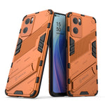 Punk Armor 2 in 1 PC + custodia per telefono antiurto in TPU con supporto invisibile, For OPPO Reno7 5G China, For OPPO Reno7 Pro 5G