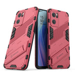 Punk Armor 2 in 1 PC + custodia per telefono antiurto in TPU con supporto invisibile, For OPPO Reno7 5G China, For OPPO Reno7 Pro 5G