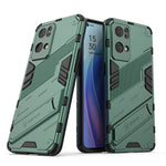Punk Armor 2 in 1 PC + custodia per telefono antiurto in TPU con supporto invisibile, For OPPO Reno7 5G China, For OPPO Reno7 Pro 5G