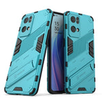 Punk Armor 2 in 1 PC + custodia per telefono antiurto in TPU con supporto invisibile, For OPPO Reno7 5G China, For OPPO Reno7 Pro 5G