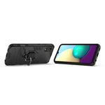 Custodia protettiva antiurto per PC + TPU con supporto per anello magnetico, For Samsung Galaxy A03 Core