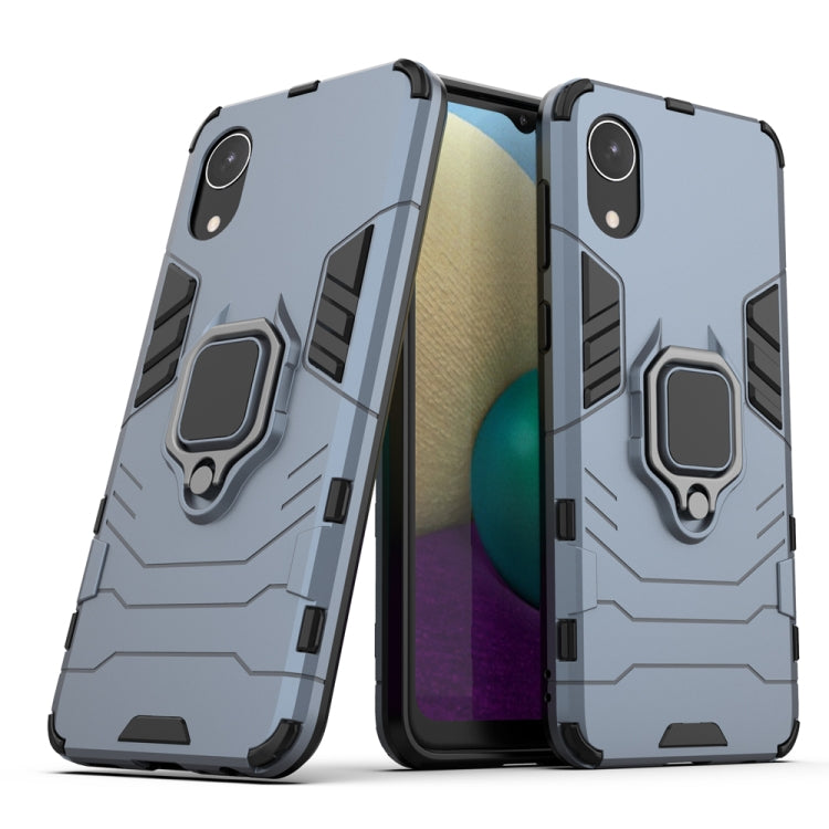 Custodia protettiva antiurto per PC + TPU con supporto per anello magnetico, For Samsung Galaxy A03 Core
