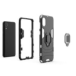 Custodia protettiva antiurto per PC + TPU con supporto per anello magnetico, For Samsung Galaxy A03 Core