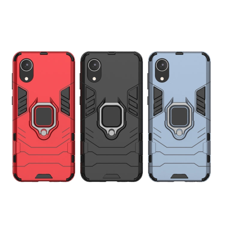 Custodia protettiva antiurto per PC + TPU con supporto per anello magnetico, For Samsung Galaxy A03 Core