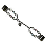 Cinturino in acciaio con perline luminose in agata, For Fitbit Charge 5
