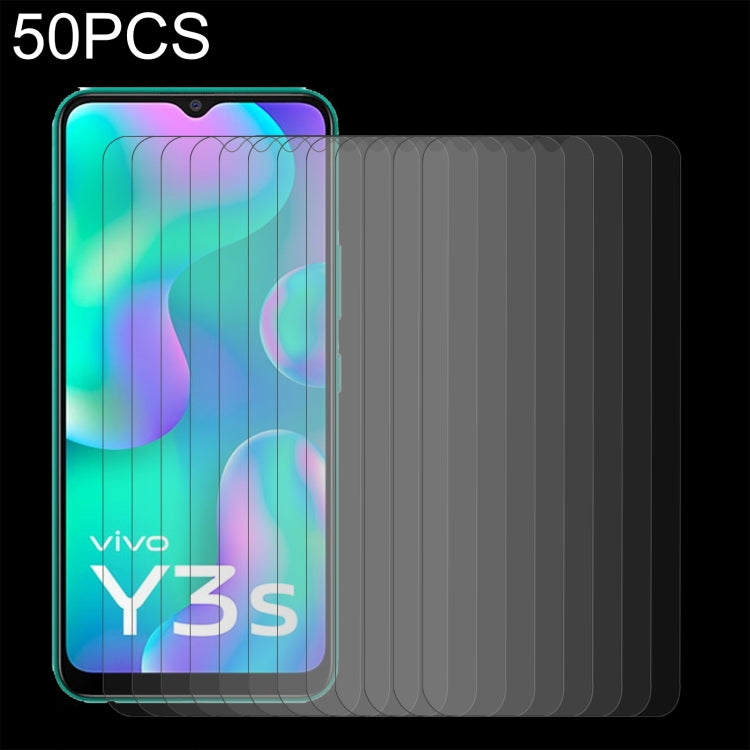 50 pellicole in vetro temperato da 0,26 mm 9H 2,5D, For OPPO A55s 5G (50 PCS), For vivo Y3s 2021 (50 PCS), For Fujitsu F-41A (50 PCS), For OPPO A95 (50 PCS), For vivo Y53 (50 PCS), For Fujitsu F-42A (50 PCS), For Lenovo A2800 (50 PCS)                  ...