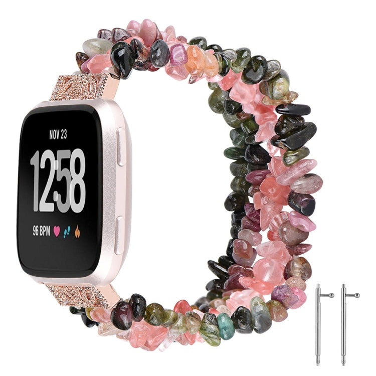 Cinturino con cinturino in pietra grezza, For Fitbit Versa