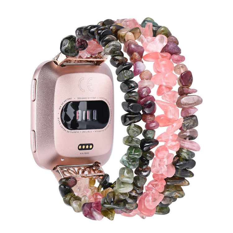 Cinturino con cinturino in pietra grezza, For Fitbit Versa