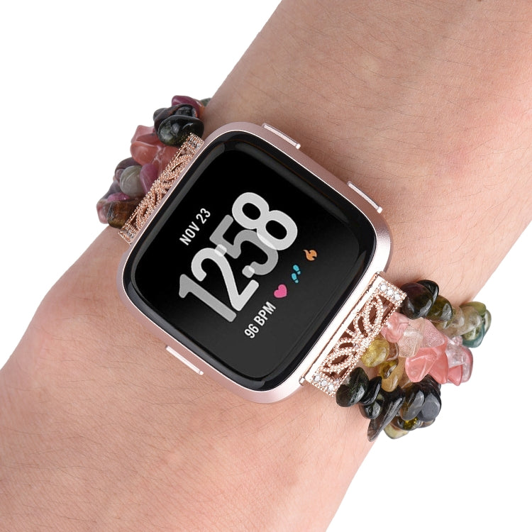 Cinturino con cinturino in pietra grezza, For Fitbit Versa