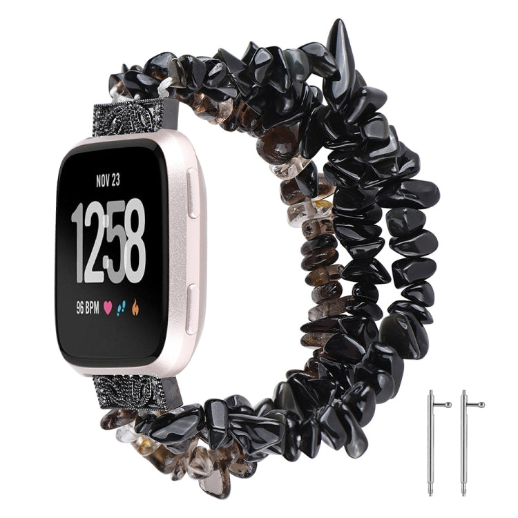 Cinturino con cinturino in pietra grezza, For Fitbit Versa