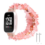 Cinturino con cinturino in pietra grezza, For Fitbit Versa