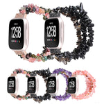 Cinturino con cinturino in pietra grezza, For Fitbit Versa