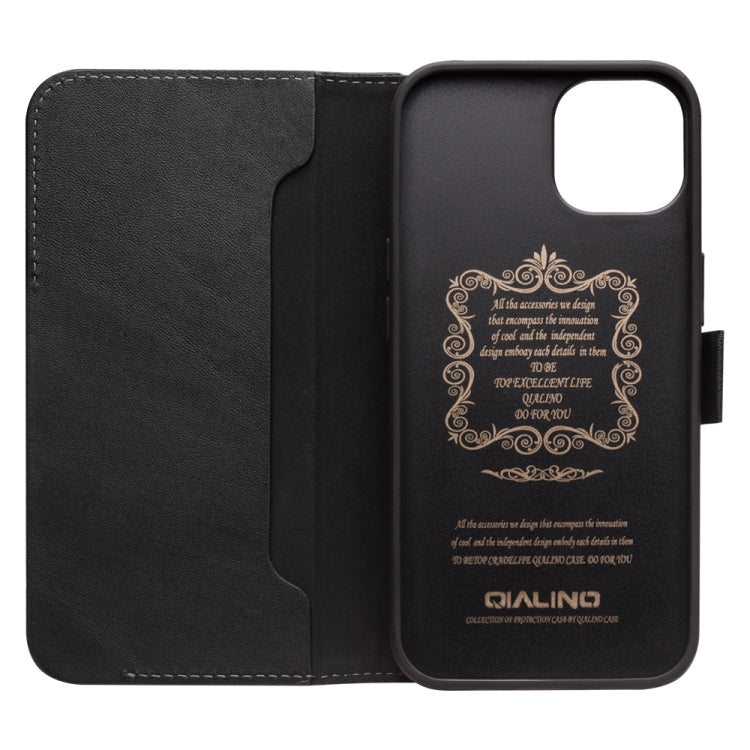 Custodia portafoglio in pelle con fibbia magnetica per iPhone 13
