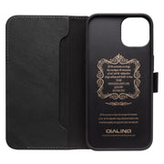 Custodia per telefono in pelle con fibbia magnetica QIALINO, For iPhone 13 mini, For iPhone 13, For iPhone 13 Pro, For iPhone 13 Pro Max