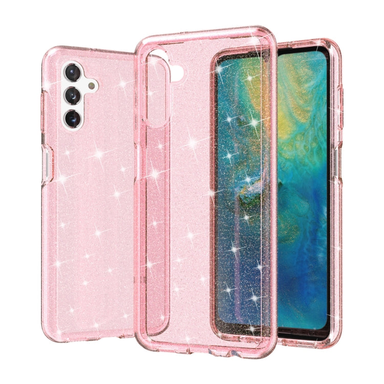 Custodia protettiva antiurto per telefono in polvere glitter stile Terminator, For Samsung Galaxy A33 5G, For Samsung Galaxy A03s 166mm US Version, For Samsung Galaxy A13 5G, For Samsung Galaxy A53 5G