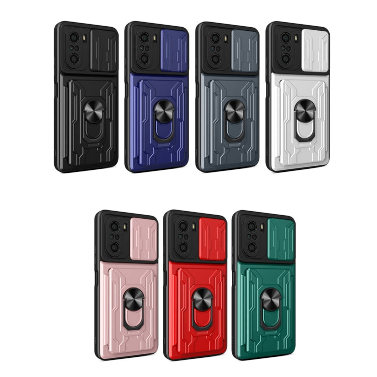 Custodia per telefono con scheda Camshield scorrevole, For Xiaomi Redmi K40/Poco F3/Mi 11i, For Xiaomi Mi 11 Lite, For OPPO Realme C20 / C21, For OPPO Realme C25 / C15, For OPPO Realme 8 / 8 Pro