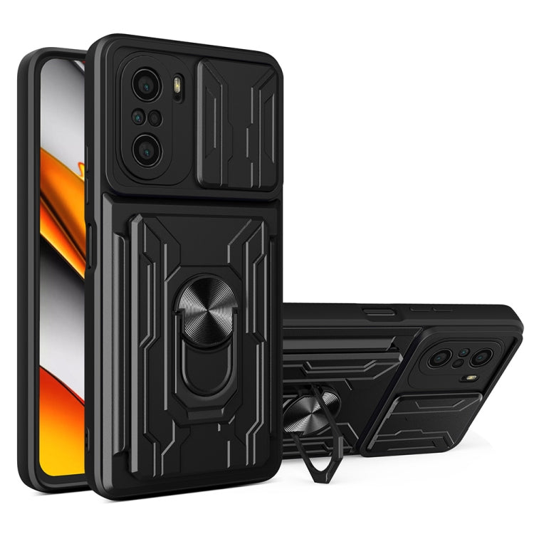Custodia per telefono con scheda Camshield scorrevole, For Xiaomi Redmi K40/Poco F3/Mi 11i, For Xiaomi Mi 11 Lite, For OPPO Realme C20 / C21, For OPPO Realme C25 / C15, For OPPO Realme 8 / 8 Pro