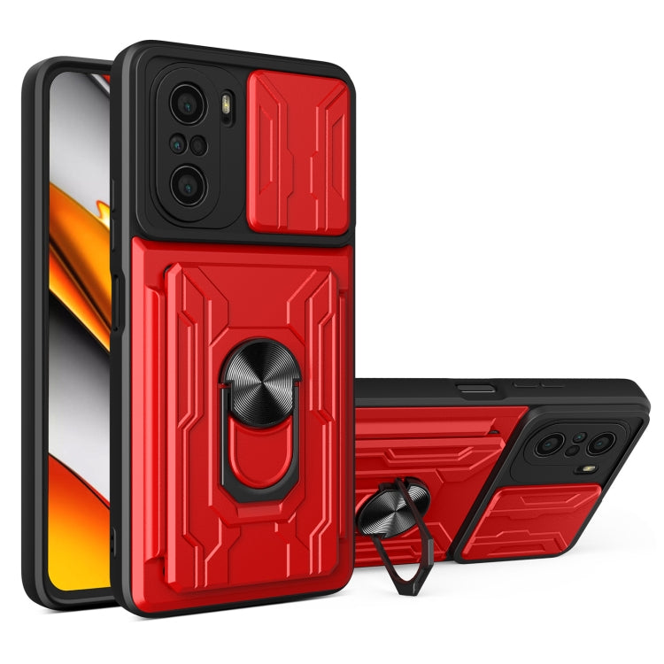Custodia per telefono con scheda Camshield scorrevole, For Xiaomi Redmi K40/Poco F3/Mi 11i, For Xiaomi Mi 11 Lite, For OPPO Realme C20 / C21, For OPPO Realme C25 / C15, For OPPO Realme 8 / 8 Pro