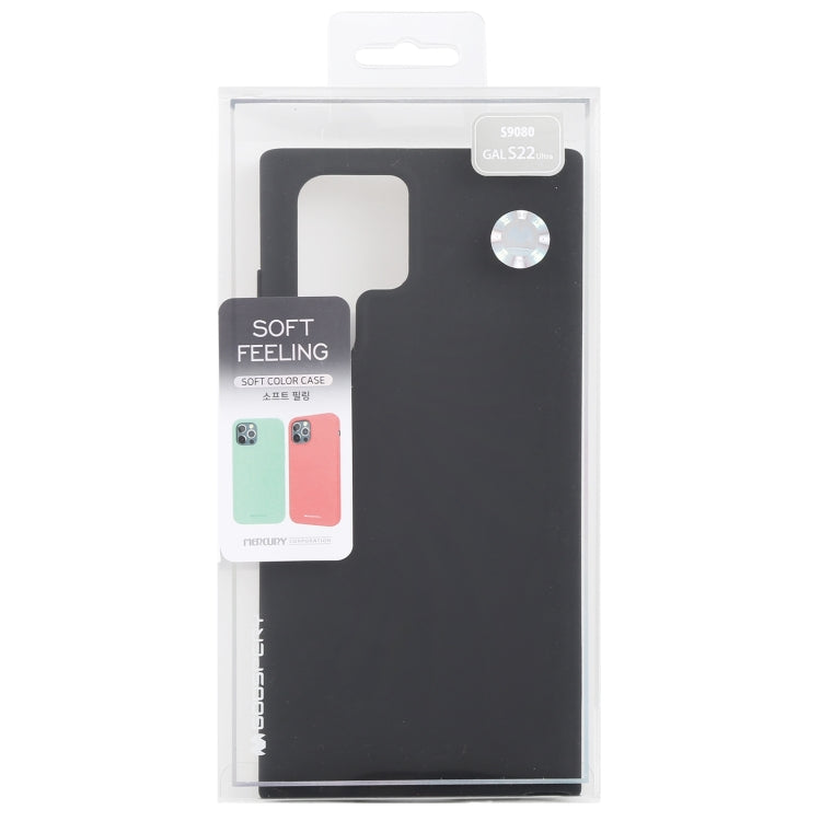 GOOSPERY SOFT FEELING Custodia morbida in TPU liquido, For Samsung Galaxy S22 5G, For Samsung Galaxy S22 Ultra 5G, For Samsung Galaxy S22+ 5G