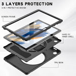 Custodia per tablet antiurto in TPU + PC, For Samsung Galaxy Tab A8 10.5 2021