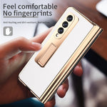Custodia per telefono Lychee con slot per penna a cerniera elettrolitica, For Samsung Galaxy Z Fold3 5G