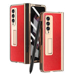 Custodia per telefono a croce con cerniera elettrolitica, For Samsung Galaxy Z Fold3 5G