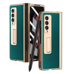 Custodia per telefono a croce con cerniera elettrolitica, For Samsung Galaxy Z Fold3 5G