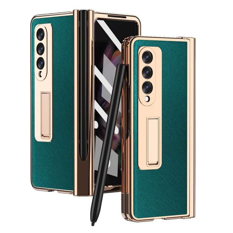 Custodia per telefono a croce con cerniera elettrolitica, For Samsung Galaxy Z Fold3 5G