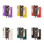 Custodia per telefono a croce con cerniera elettrolitica, For Samsung Galaxy Z Fold3 5G