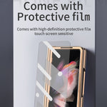Custodia per telefono a croce con cerniera elettrolitica, For Samsung Galaxy Z Fold3 5G