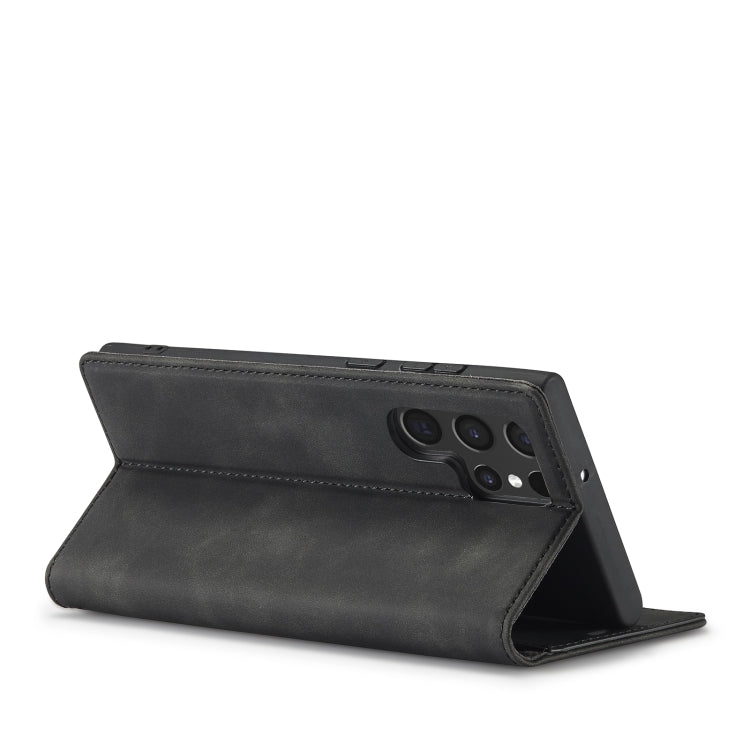 LC.IMEEKE Custodia morbida per telefono in pelle con sensazione magnetica in PU + TPU, For Samsung Galaxy S22 Ultra, For Samsung Galaxy S22
