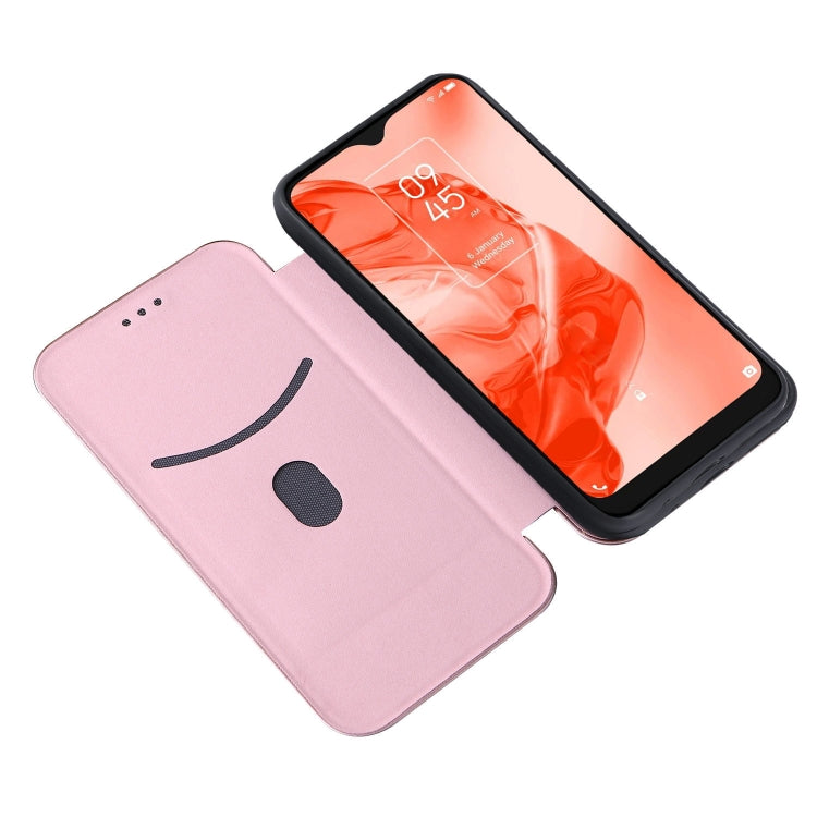 Custodia per telefono in pelle con vibrazione orizzontale magnetica in fibra di carbonio, For TCL 205, For Motorola Moto G200 5G / Edge S30, For ZTE Libero 5G II