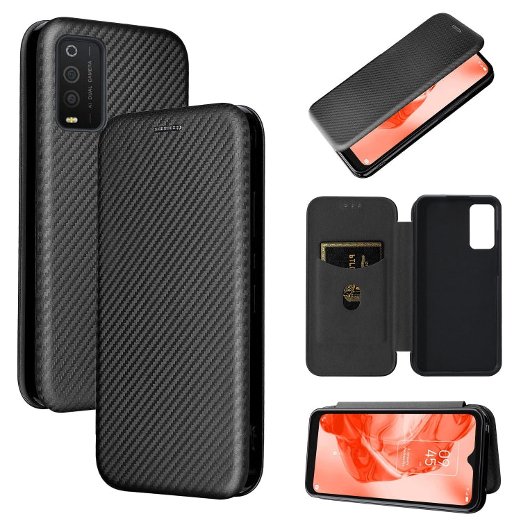 Custodia per telefono in pelle con vibrazione orizzontale magnetica in fibra di carbonio, For TCL 205, For Motorola Moto G200 5G / Edge S30, For ZTE Libero 5G II