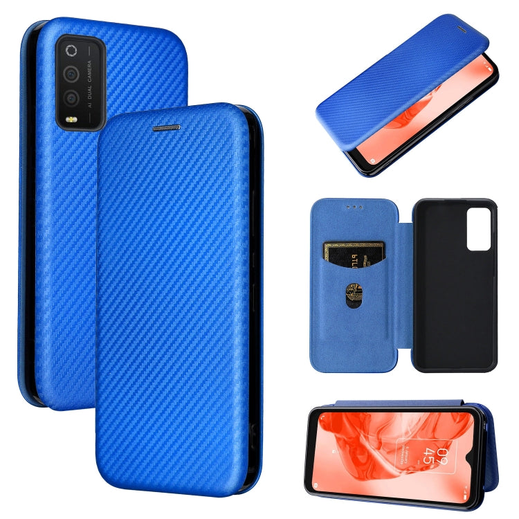 Custodia per telefono in pelle con vibrazione orizzontale magnetica in fibra di carbonio, For TCL 205, For Motorola Moto G200 5G / Edge S30, For ZTE Libero 5G II