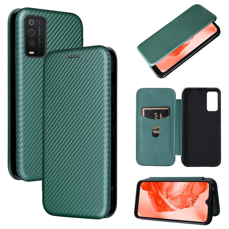 Custodia per telefono in pelle con vibrazione orizzontale magnetica in fibra di carbonio, For TCL 205, For Motorola Moto G200 5G / Edge S30, For ZTE Libero 5G II