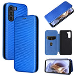 Custodia per telefono in pelle con vibrazione orizzontale magnetica in fibra di carbonio, For TCL 205, For Motorola Moto G200 5G / Edge S30, For ZTE Libero 5G II