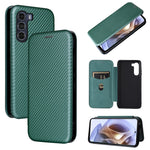 Custodia per telefono in pelle con vibrazione orizzontale magnetica in fibra di carbonio, For TCL 205, For Motorola Moto G200 5G / Edge S30, For ZTE Libero 5G II